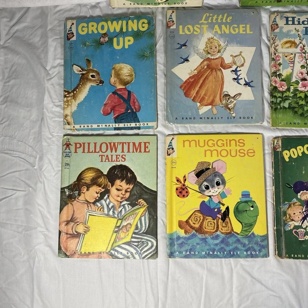 Vintage Rand McNally ELF Books – Lot of 8 (1950s / Early 1960s)